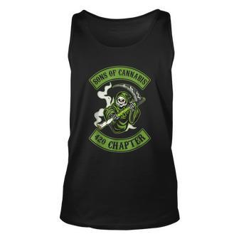 Sons Of Cannabis 420 Chapter Unisex Tank Top - Monsterry AU