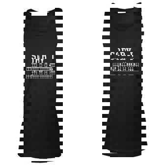 Sorry I Dgaf Funny Hidden Message Guitar Chords Unisex Tank Top - Thegiftio
