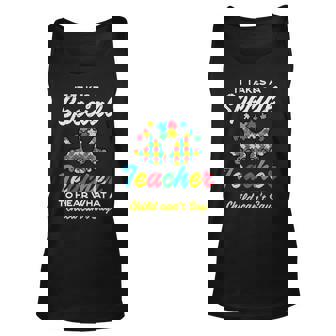 Special Teacher To Hear Child Cant Say Autism Awareness Sped Unisex Tank Top - Seseable