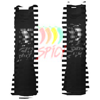 Spicy Fun Hot Chili Sauce Peppers Spicy Food Lover Unisex Tank Top - Thegiftio UK