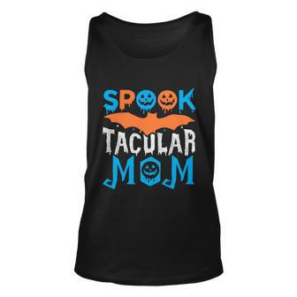 Spook Tacular Mom Halloween Quote Unisex Tank Top - Monsterry