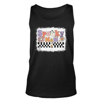 Spooky Mama Floral Ghost Boo Mom And Mini Matching Halloween Unisex Tank Top - Thegiftio UK