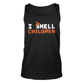 Spooky Night Halloween I Smell Children Scary Witch Unisex Tank Top - Seseable