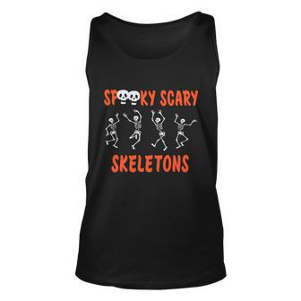 Spooky Scary Skeletons Halloween Quote Unisex Tank Top - Monsterry DE
