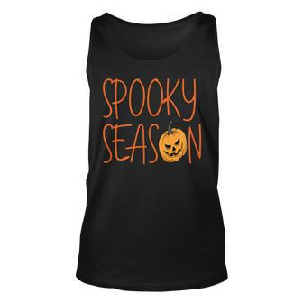 Spooky Season Cute Halloween Fall Season Unisex Tank Top - Seseable