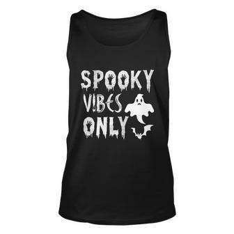 Spooky Vibes Only Halloween Quote V2 Unisex Tank Top - Monsterry CA