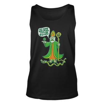 St Patrick Go Home Snakes Youre Drunk Graphic Design Printed Casual Daily Basic Unisex Tank Top - Thegiftio UK