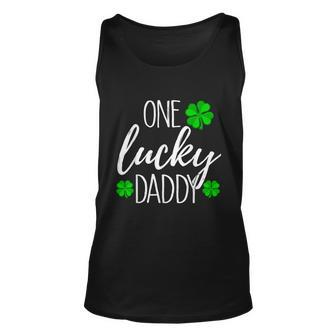 St Patricks Day One Lucky Dad Tshirt Unisex Tank Top - Monsterry UK