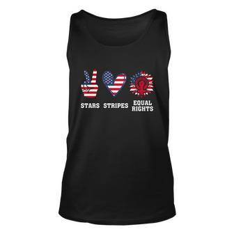 Stars Stripes And Equal Rights 4Th Of July Reproductive Rights Cute Gift V2 Unisex Tank Top - Monsterry