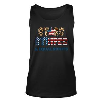 Stars Stripes And Equal Rights 4Th Of July Usa Women Rights V2 Unisex Tank Top - Seseable