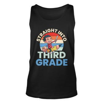 Straight Into 3Rd Grade Back To School First Day Of School Unisex Tank Top - Monsterry