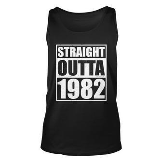 Straight Outta 1982 40Th Birthday Unisex Tank Top - Monsterry CA