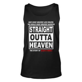 Straight Outta Heaven Unisex Tank Top - Monsterry UK