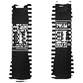 Straight Outta North Pole Graphic Design Printed Casual Daily Basic Unisex Tank Top - Thegiftio