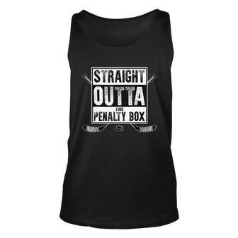 Straight Outta The Penalty Box Hockey Unisex Tank Top - Monsterry CA