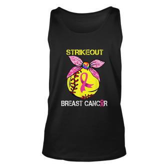 Strike Out Breast Cancer Awareness Softball Fighters Unisex Tank Top - Monsterry UK