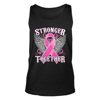 Stronger Together Support Breast Cancer Awareness Tshirt Unisex Tank Top - Monsterry