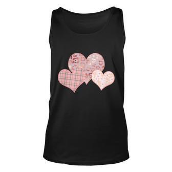 Stylish Pattern Hearts Unisex Tank Top - Monsterry DE