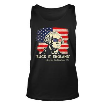 Suck It England Funny 4Th Of July Funny George Washington Unisex Tank Top - Seseable