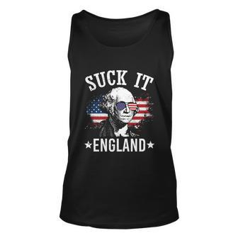 Suck It England Shirt Funny 4Th Of July George Washington Unisex Tank Top - Monsterry CA
