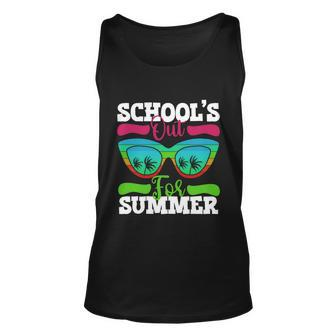Summer Break 2022 Retro Summer Break Schools Out For Summer Cool Gift Unisex Tank Top - Monsterry DE