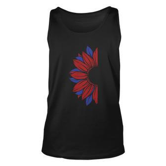 Sunflower 4Th Of July Independence Day Patriotic Unisex Tank Top - Monsterry