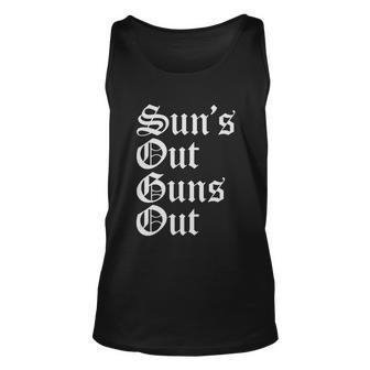 Suns Out Guns Out Tank Top Men Women 4Th Of July Merica Unisex Tank Top - Monsterry AU