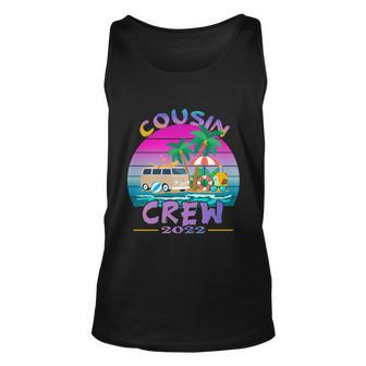 Sunset Cousin Crew Vacation 2022 Beach Cruise Family Reunion Cute Gift Unisex Tank Top - Monsterry
