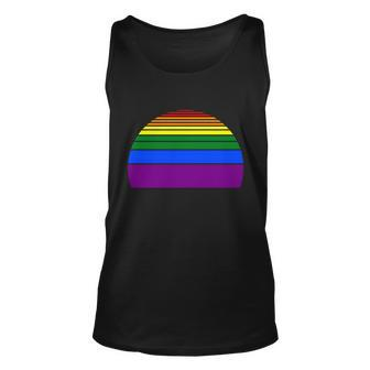 Sunset Lgbt Gay Pride Lesbian Bisexual Ally Quote V4 Unisex Tank Top - Monsterry CA