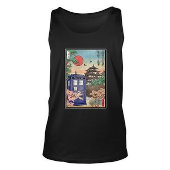 Tardis In Japan Tshirt Unisex Tank Top - Monsterry UK