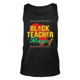 Teach Black History Month Kids Black Teacher African Pride Unisex Tank Top - Thegiftio UK
