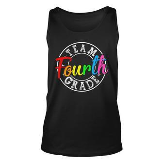 Team 4Th Grade Welcome Back To School Fourth Grade Unisex Tank Top - Seseable