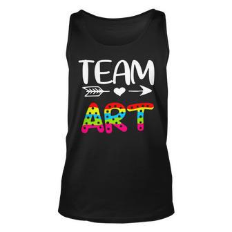 Team Art - Art Teacher Back To School Unisex Tank Top - Seseable