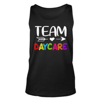 Team Daycare - Daycare Teacher Back To School Unisex Tank Top - Seseable