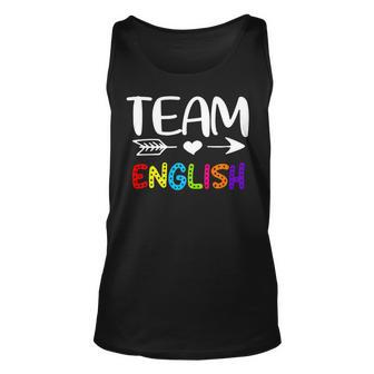 Team English - English Teacher Back To School Unisex Tank Top - Seseable