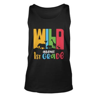 Team First Grade Wild About First Grade Back To School Unisex Tank Top - Monsterry AU