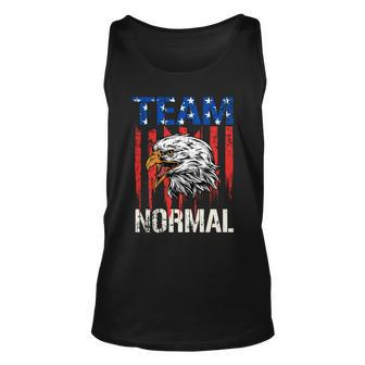 Team Normal Bold Eagle Us Flag Distressed Teamnormal Unisex Tank Top - Monsterry
