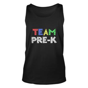 Team Prek Teacher Back To School Funny Unisex Tank Top - Monsterry CA