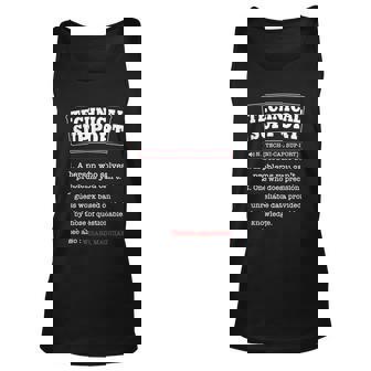 Tech Support Definition Funny Computer Nerd Sysadmin Graphic Design Printed Casual Daily Basic Unisex Tank Top - Thegiftio