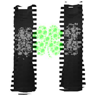 Tennis Ball Irish Shamrock Lucky Clover St Patricks Day Men Women Tank Top Graphic Print Unisex - Thegiftio