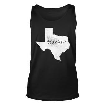 Texas Teacher Unisex Tank Top - Monsterry