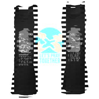Thank You Meaningful Gift Dog Icon Lets Pray Together Unisex Tank Top - Thegiftio