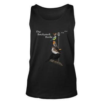 The Backyard Birds Painting Cute Birds Funny Gift Graphic Design Printed Casual Daily Basic Unisex Tank Top - Thegiftio UK