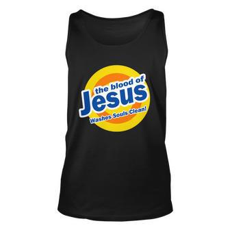 The Blood Of Jesus Washes Souls Clean Unisex Tank Top - Monsterry CA
