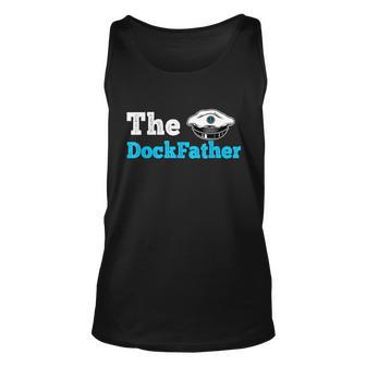 The Dockfather | Funny Boating Fishing Boat Dad Captain Unisex Tank Top - Monsterry