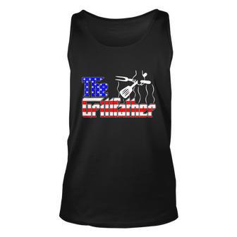 The Grillfather 4Th Of July Funny Grilling Bbq American Dad Unisex Tank Top - Monsterry UK