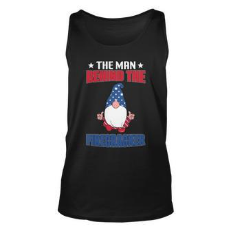 The Man Behind Firecracker Gnome Graphic 4Th July Plus Size Unisex Tank Top - Monsterry