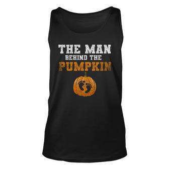 The Man Behind The Pumpkin Unisex Tank Top - Monsterry DE