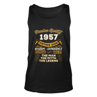 The Man Myth Legend 1957 65Th Birthday Gift For 65 Years Old Gift Unisex Tank Top - Monsterry