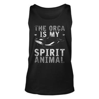 The Orca Is My Spirit Animal Orca Men Women Tank Top Graphic Print Unisex - Thegiftio